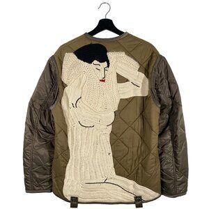3.1 Phillip Lim FW16 Crochet Back Quilted Military Jacket mens size small